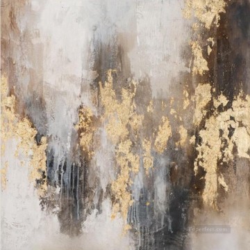 Illustration Painting - ag021 Abstract Gold Leaf